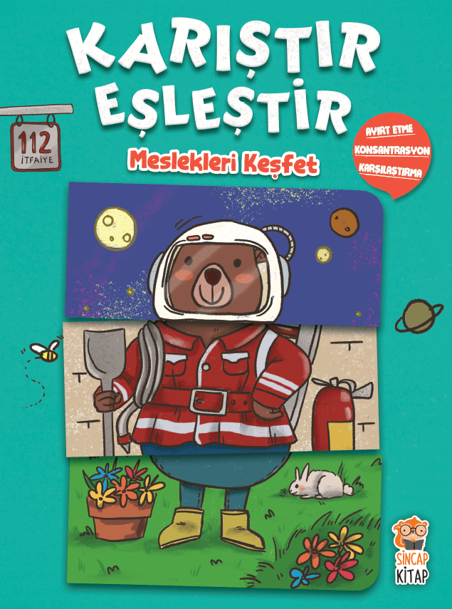 Sincap Kitap Atölye 34 Karistir Eslestir Meslekleri Kesfet Okul Oncesi Kitap Egitici Cocuk Kitabi, Sincap Kitap